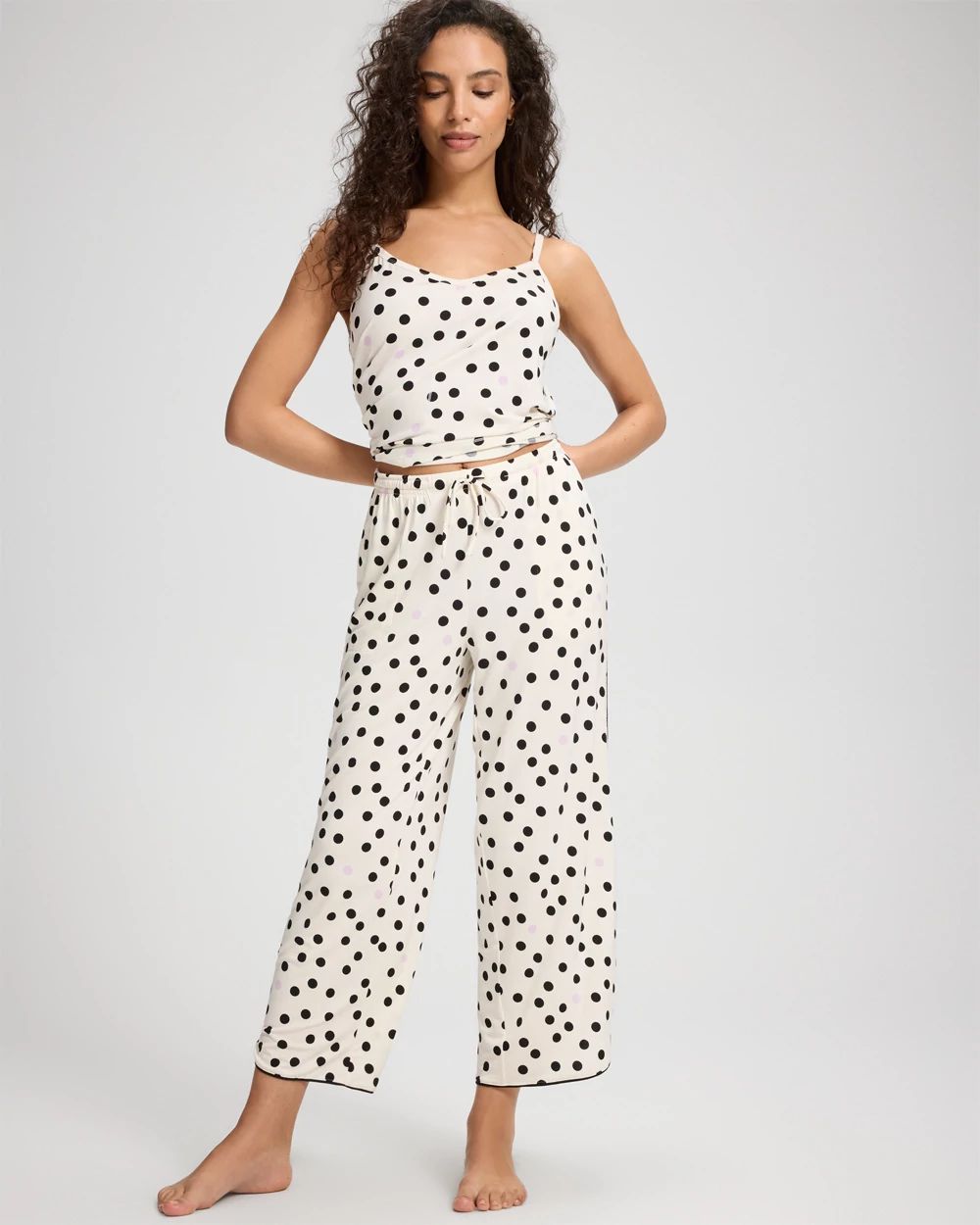 Piped Crop Pajama Pants | Soma